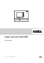 Kaba 9420 MID User Manual preview