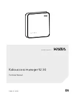 Kaba access manager 92 30 Technical Manual предпросмотр