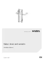 Kaba c-lever 2642-K5 Installation Manual preview