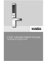 Kaba E-PLEX 3x65 Deadlatch/Exit Mortise Installation Instructions Manual preview