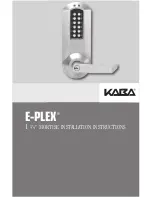 Kaba E-PLEX Installation Instructions Manual preview