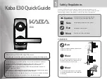 Kaba E30 Quick Manual preview