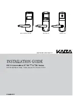 Kaba ILCO Generation E-760 Series Installation Manual preview