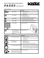 Kaba Paxos Short Operating Instructions preview