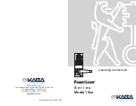 Kaba PowerLever 15 Series Operating Instructions Manual preview