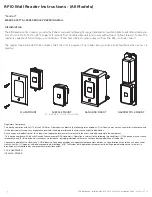 Preview for 2 page of Kaba R79K-1G Series Installation Manual