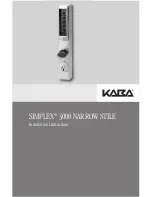 Kaba SIMPLEX 3000 NARROW STILE Installation Instructions Manual preview