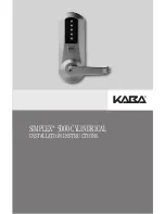 Kaba SIMPLEX 5000 CYLINDRICAL Installation Instructions Manual preview