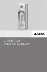 Предварительный просмотр 13 страницы Kaba Simplex Installation Insrtuctions