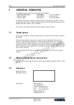 Preview for 4 page of Kaba SLA Operating Instructions Manual