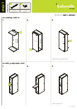 Предварительный просмотр 2 страницы Kaboodle 150mm wall cabinet Quick Start Manual