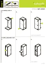 Предварительный просмотр 2 страницы Kaboodle 200mm wall cabinet Quick Start Manual