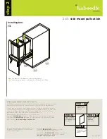 Предварительный просмотр 5 страницы Kaboodle 2x11L Side Mount Pullout Bin Installation Manual