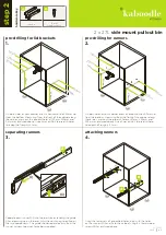 Preview for 2 page of Kaboodle 2x27L side mount pullout bin Quick Start Manual