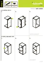 Предварительный просмотр 2 страницы Kaboodle 400mm wall cabinet Quick Start Manual