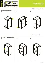 Preview for 2 page of Kaboodle 450mm wall cabinet Quick Start Manual