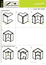 Preview for 2 page of Kaboodle 600mm corner wall cabinet Quick Start Manual