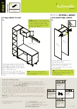 Preview for 3 page of Kaboodle 600mm slimline cabinet Quick Start Manual