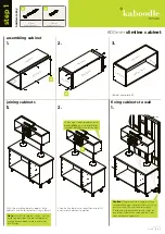 Предварительный просмотр 2 страницы Kaboodle 800mm slimline cabinet Quick Start Manual