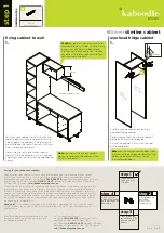 Preview for 3 page of Kaboodle 800mm slimline cabinet Quick Start Manual