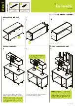 Предварительный просмотр 2 страницы Kaboodle 900mm Slimline Cabinet W-51631 Assembly Instructions