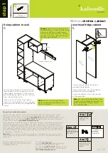 Предварительный просмотр 3 страницы Kaboodle 900mm Slimline Cabinet W-51631 Assembly Instructions