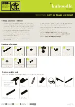 Kaboodle corner base cabinet Quick Start Manual preview