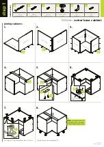 Preview for 2 page of Kaboodle corner base cabinet Quick Start Manual