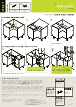 Preview for 3 page of Kaboodle corner base cabinet Quick Start Manual