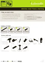 Preview for 1 page of Kaboodle slimline W-51641 Quick Start Manual