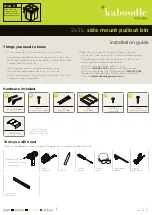 Preview for 1 page of Kaboodle W-50531 Installation Manual