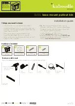 Preview for 1 page of Kaboodle w-50552 Installation Manual