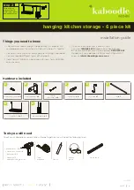 Kaboodle W-50554 Installation Manual preview