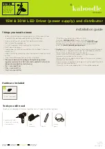 Kaboodle W-50560 Installation Manual preview