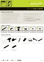 Kaboodle W-51600 Assembly Instructions предпросмотр