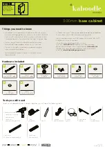 Kaboodle W-51602 Assembly Instructions preview