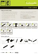 Kaboodle W-51603 Assembly Instructions preview