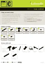 Preview for 1 page of Kaboodle W-51604 Assembly Instructions