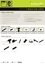 Preview for 1 page of Kaboodle W-51612 Assembly Instructions