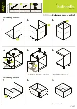 Preview for 2 page of Kaboodle W-51612 Assembly Instructions