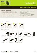 Kaboodle W-51643 Assembly Instructions предпросмотр