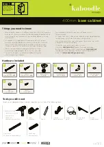 Предварительный просмотр 1 страницы Kaboodle W-70102 Assembly Manual