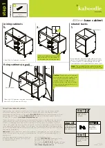 Preview for 3 page of Kaboodle W-70102 Assembly Manual