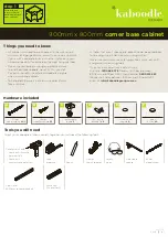 Предварительный просмотр 1 страницы Kaboodle W-70105 Assembly Instructions