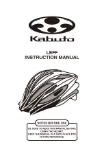 Preview for 11 page of Kabuto LEFF Instruction Manual