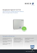 Preview for 1 page of Kaco blueplanet hybrid 10.0 TL3 Manual