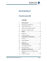 Preview for 3 page of Kaco Powador-piccoLOG Operating Manual