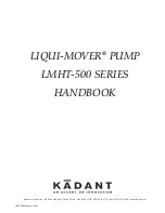 KADANT LIQUI-MOVER LMHT-500 SERIES Handbook preview