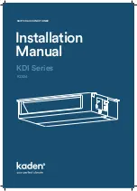 Preview for 1 page of Kaden KDI Series Installation Manual