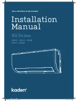 Kaden KS09 Installation Manual preview